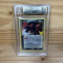 BGS 9.5 Umbreon Gold Star 17/17 Pokemon Celebrations Classic Collection Holo - Image 1