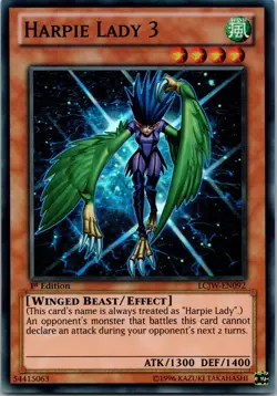 Yugioh Harpie Lady 3 LCJW-EN092 1st Edition Super Rare NM - Image 1
