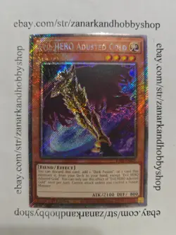 YuGiOh Evil HERO Adusted Gold RA04-EN029 Platinum Secret Rare - Image 1