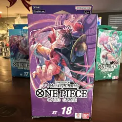 One Piece TCG - STARTER DECK PURPLE Monkey.D.Luffy [ST-18] (English) New Sealed - Image 1