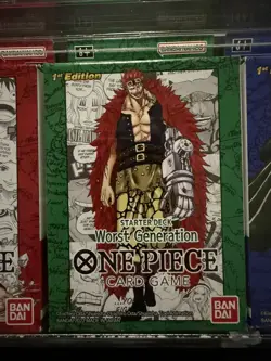 One Piece Super Pre-Release Deck Set (1-4) - Sealed w/Acrylic Display Case - New - Image 4