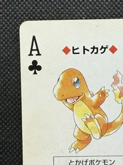 Pokemon Charmander Ace of Clubs Red Charizard Deck Playing Card Poker Nintendo - Image 2
