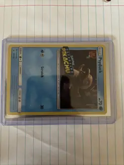 Pokemon TCG Psyduck STAMPED SM199 Holo Detective Pikachu Black Star Promo Card - Image 2