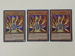 Yugioh - Lava Golem x 3 - 1st Edition Ultra Rare LP - Free Holo Card - Image 1