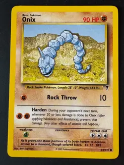 Onix Pokemon Common Card Legendary Collection 84/110 - 2002 - Image 1