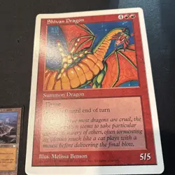 SHIVAN DRAGON PROMO CARD Giant 6 x 9 Oversized Jumbo Magic The Gathering mtg - Image 2