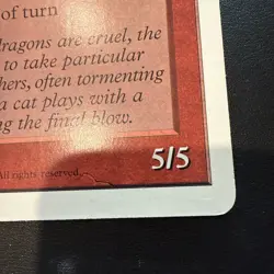 SHIVAN DRAGON PROMO CARD Giant 6 x 9 Oversized Jumbo Magic The Gathering mtg - Image 3