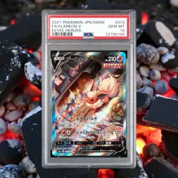 PSA 10 Flareon V SR SA 073/069 S6a Eevee Heroes - Pokemon Card Japanese 2021 - Image 1