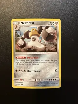 Pokemon TCG Melmetal GX Black Star Promo Card SM178 + Melmetal 129/214 Holo NM - Image 4