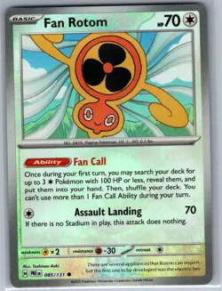 Fan Rotom (Poke Ball) 085/131 SV: Prismatic Evolutions - Pokemon Card - NM - Image 1