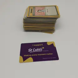 124 Random Pokemon Cards Bundle, Job Lot Commons and Uncommon - Image 1