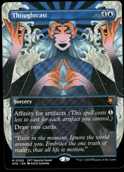 1x Thoughtcast (Borderless) - Special Guests NM - MTG - Image 1