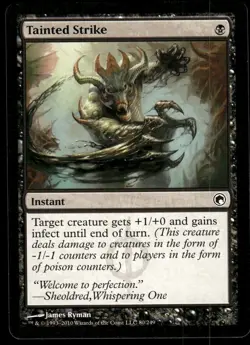 1x Tainted Strike - Scars of Mirrodin - NM - MTG - Image 1