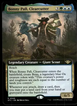 1x Bonny Pall, Clearcutter (Extended Art) - Outlaws - NM - MTG - Image 1