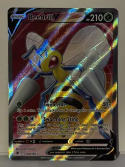 Beedrill V (Full Art) 160/189 SWSH10: Astral Radiance NM Pokemon Fast Shipping - Image 1