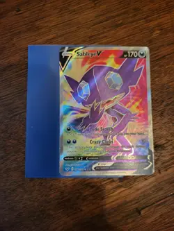 Sableye V (Full Art) 194/202 Ultra Rare Sword & Shield Base Set Pokemon TCG NM - Image 1