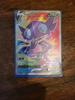 Sableye V (Full Art) 194/202 Ultra Rare Sword & Shield Base Set Pokemon TCG NM - Image 4