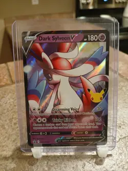 Pokemon TCG Dark Sylveon V SWSH134 Promo SWSH Black Star (HAS PLAYWEAR) - Image 1