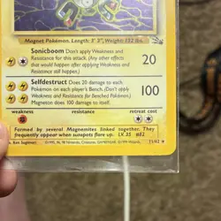 Pokemon Magneton Holo Rare Fossil Unlimited 11/62 1999 Wizards of the Coast - Image 2