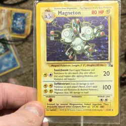 Pokemon Magneton Holo Rare Fossil Unlimited 11/62 1999 Wizards of the Coast - Image 3