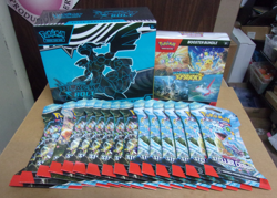 POKEMON BLACK BOLT ETB + SURGING BUNDLE + (15) STELLAR CROWN SLEEVED PACKS - Image 1