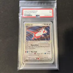 2003 POKEMON EX DRAGON #93 LATIAS EX-HOLO PSA 7 - Image 1