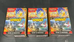 Pokemon TCG Surging Sparks Booster Bundle x 3 NEW SEALED SV08 (18 Booster Packs) - Image 1