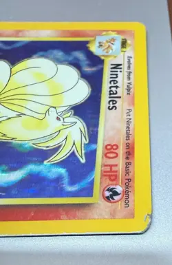 POKEMON TCG NINETALES 13/102 RARE HOLO BASE SET MODERATE/HEAVY PLAY - Image 4
