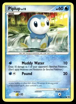PIPLUP - 85/127 Common Platinum Pokemon LP - Image 1