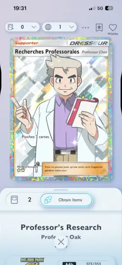 (FR) Recherches Professorales - Pokemon TCG Pocket PTCGP - Image 1