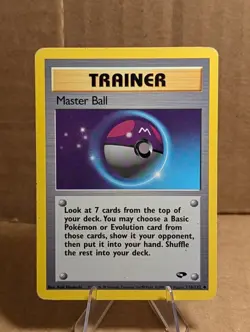 Pokemon TCG Master Ball Gym Challenge 116/132 Regular Unlimited Uncommon - Image 1