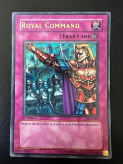 Royal Command LON-080 Ultra Rare 1st Edition Light Play+ Yugioh - Image 1