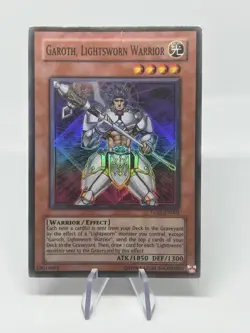 Yugioh! Garoth, The Lightsowrn Warrior Super Rare TU01-EN002 Turbo Pack MP - Image 1