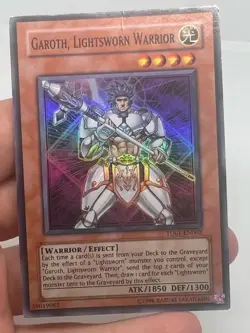 Yugioh! Garoth, The Lightsowrn Warrior Super Rare TU01-EN002 Turbo Pack MP - Image 3