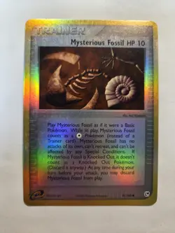 Mysterious Fossil Trainer 91/100 Reverse Holo EX Sandstorm Pokemon Card E Series - Image 1