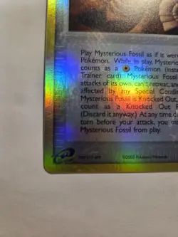 Mysterious Fossil Trainer 91/100 Reverse Holo EX Sandstorm Pokemon Card E Series - Image 5