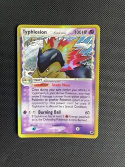 Typhlosion (Delta Species) EX Dragon Frontiers 12/101 Holo Pokemon Card LP+ - Image 1