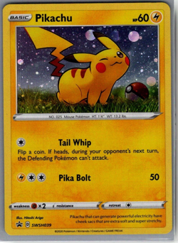 Pikachu - SWSH039 Promo SWSH: Sword & Shield Promo Cards Pokemon TCG NM - Image 3