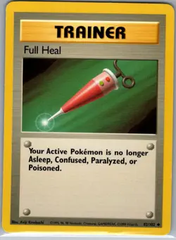 Full Heal 082/102 Non Holo Base Set - Pokemon Card - NM - Image 1