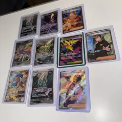 Pokemon TCG Scarlet and Violet Bundle 10 full art Cards Joblot see pics - Image 1