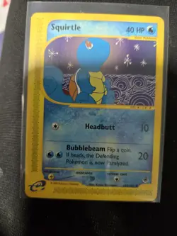 Squirtle 132/165 - Non-Holo Common - Expedition Set - Pokemon Card - Image 1