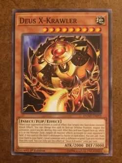 Deus X-Krawler DANE-EN019 Yugioh Trading Card - Image 1