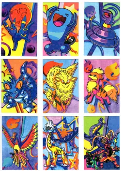 Pokemon * 9 CARD LOT * Cracked Ice HEART Holo - Team Rocket Card Database Set - Image 1