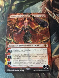Zariel, Archduke Of Averus NM/M* BORDERLESS ENGLISH 285 mtg - Image 2