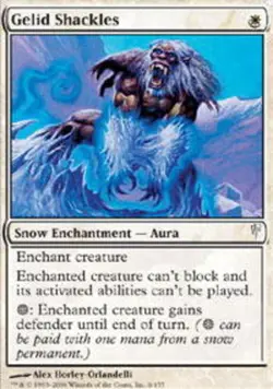 1 x Gelid Shackles - Foil - ColdSnap - Moderate Play - MTG - Image 1