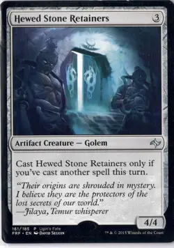 Hewed Stone Retainers LP* Fate Reforged ENGLISH 161/185 mtg -UnltdCards - Image 1