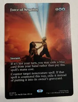 MTG Avatar - Force of Negation (Borderless) Nonfoil - Image 1