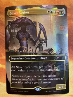 MTG Rainbow Foil Borderless Sliver Legion SLD: MagicCon: The Gathering NM!! - Image 1