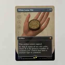 mtg -White Lotus Tile M0330 Reg (Borderless) Avatar Magic the Gathering NM - Image 1