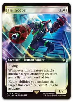 Helitrooper (Extended Art) #106 (Foil) (NM) Final Fantasy FIC Magic MTG - Image 1